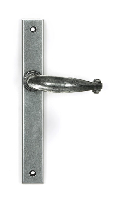 Pewter Cottage Slimline Lever Espag. Latch Set | 46401