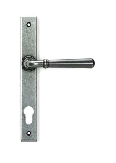 Pewter Newbury Slimline Lever Espag. Lock Set | 46414