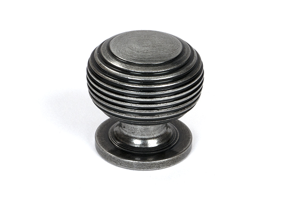 From the Anvil Pewter Beehive Cabinet Knob 30mm - Pewter Patina