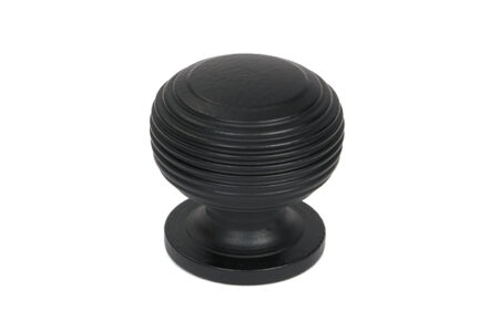 From the Anvil Matt Black Beehive Cabinet Knob 30mm
