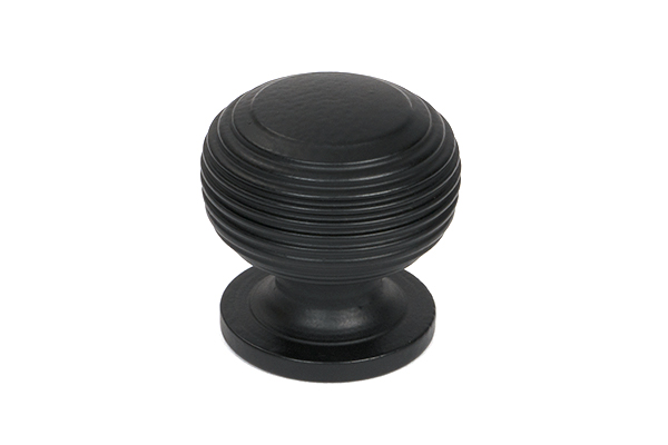 From the Anvil Matt Black Beehive Cabinet Knob 30mm