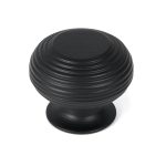 From the Anvil Matt Black Beehive Cabinet Knob 40mm