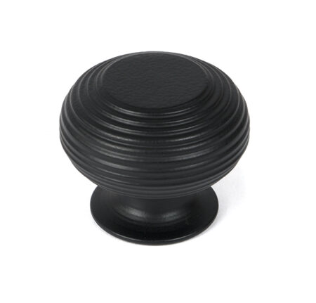 From the Anvil Matt Black Beehive Cabinet Knob 40mm