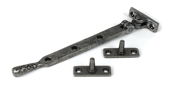 From the Anvil Pewter 8" Hammered Newbury Stay - Pewter Patina
