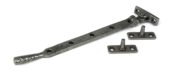 From the Anvil Pewter 10" Hammered Newbury Stay - Pewter Patina