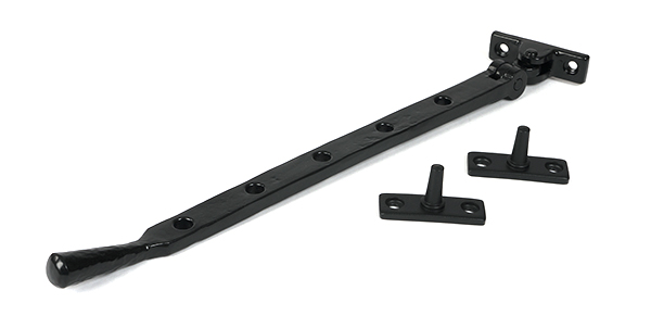 From the Anvil Black 12" Hammered Newbury Stay