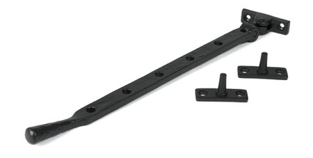 From the Anvil Matt Black 12" Hammered Newbury Stay