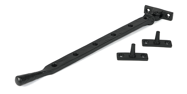 From the Anvil Matt Black 12" Hammered Newbury Stay