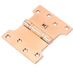 From the Anvil Polished Bronze 4" x 3" x 5" Parliament Hinge (pair) ss
