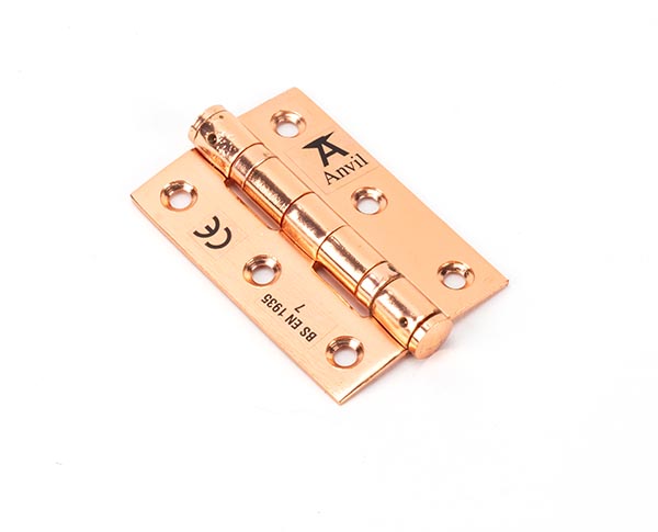 From the Anvil Polished Bronze 3" Ball Bearing Butt Hinge (pair) ss