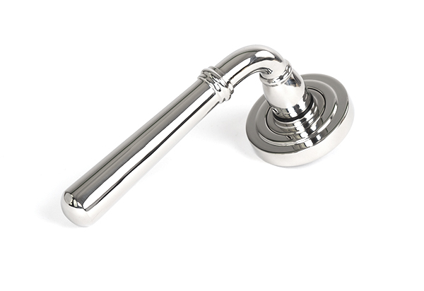 Polished Marine SS (316) Newbury Lever on Rose Set (Art Deco) - Unsprung | 46541