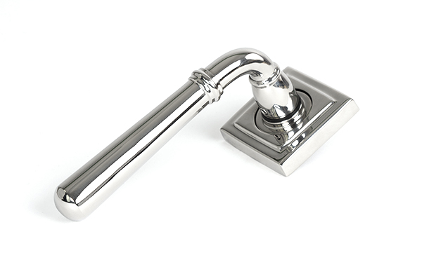 Polished Marine SS (316) Newbury Lever on Rose Set (Square) - Unsprung | 46543