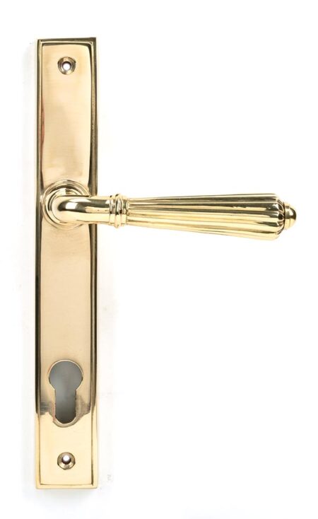 Polished Brass Hinton Slimline Lever Espag. Lock Set | 46547