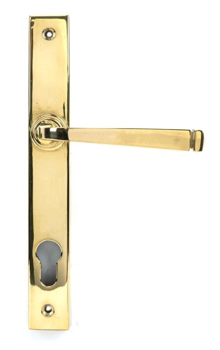 Polished Brass Avon Slimline Lever Espag. Lock Set | 46548