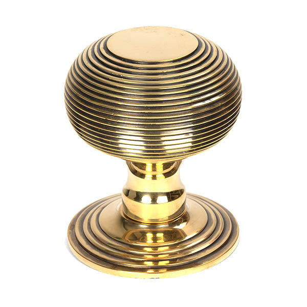 Aged Brass Beehive Centre Door Knob | 46654