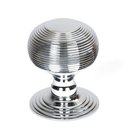 Polished Chrome Beehive Centre Door Knob | 46655