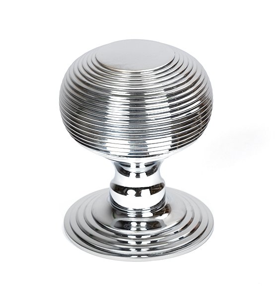 Polished Chrome Beehive Centre Door Knob | 46655