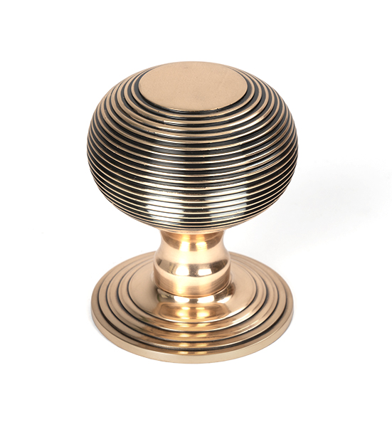 Polished Bronze Beehive Centre Door Knob | 46658