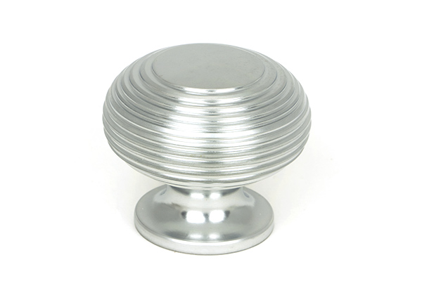 Satin Chrome Beehive Cabinet Knob 40mm | 46662