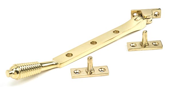 Polished Brass 8" Reeded Stay | 46706