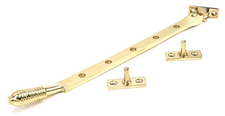 Polished Brass 12" Reeded Stay | 46708