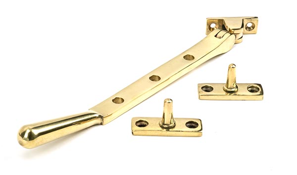 From the Anvil Polished Brass 8" Newbury Stay