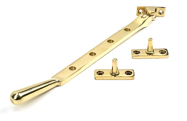 From the Anvil Polished Brass 10" Newbury Stay