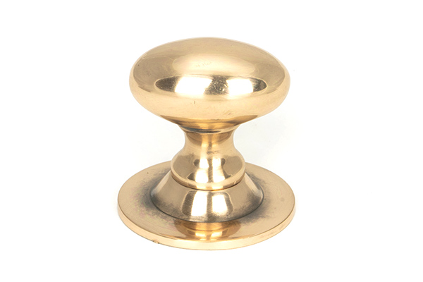 From the Anvil Polished Bronze Oval Cabinet Knob 33mm