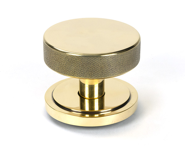 From the Anvil Aged Brass Brompton Centre Door Knob (Art Deco)