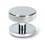 From the Anvil Polished Chrome Brompton Centre Door Knob (Plain)