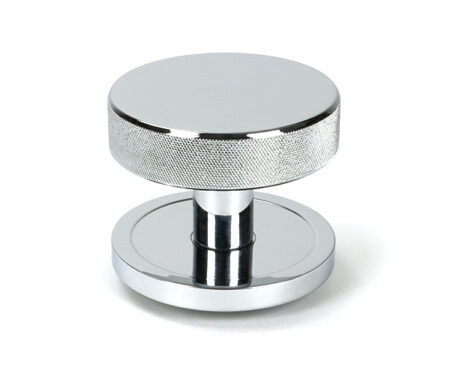 From the Anvil Polished Chrome Brompton Centre Door Knob (Plain)