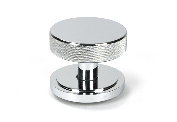 From the Anvil Polished Chrome Brompton Centre Door Knob (Art Deco)