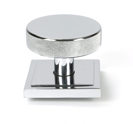 From the Anvil Polished Chrome Brompton Centre Door Knob (Square)