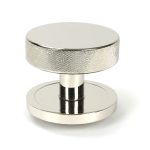 From the Anvil Polished Nickel Brompton Centre Door Knob (Plain)