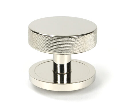 From the Anvil Polished Nickel Brompton Centre Door Knob (Plain)