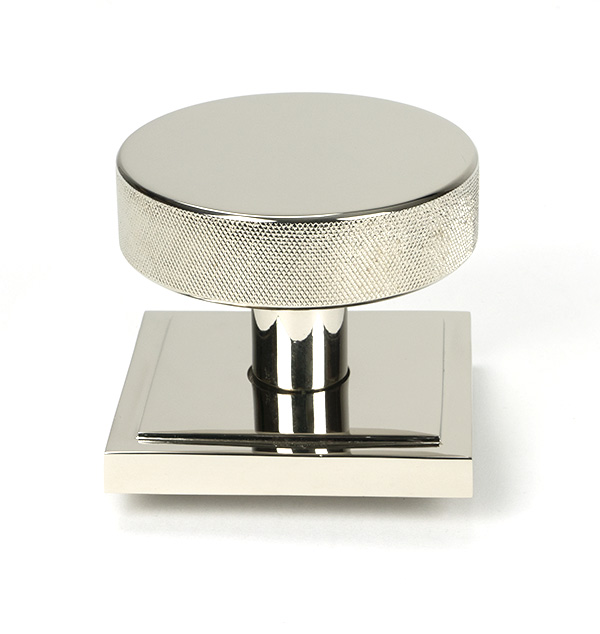 46745_main_S.jpg From the Anvil Polished Nickel Brompton Centre Door Knob (Square) - Image 1