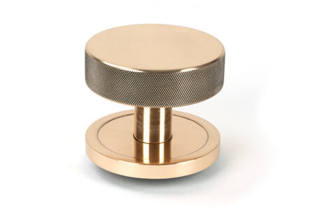 From the Anvil Polished Bronze Brompton Centre Door Knob (Plain)