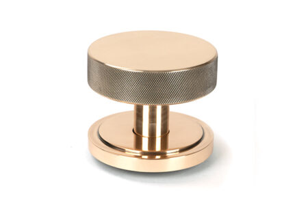 From the Anvil Polished Bronze Brompton Centre Door Knob (Art Deco)