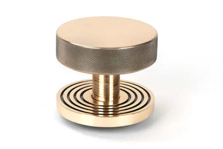 From the Anvil Polished Bronze Brompton Centre Door Knob (Beehive)