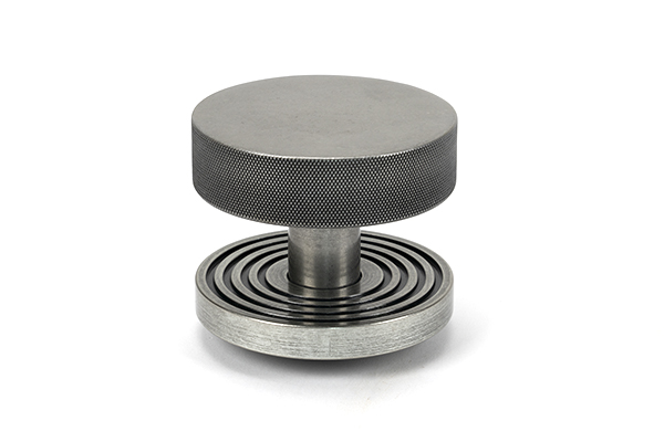From the Anvil Pewter Brompton Centre Door Knob (Beehive) - Pewter Patina