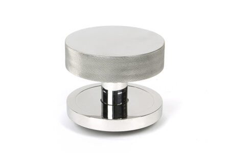 From the Anvil Polished Marine SS (316) Brompton Centre Door Knob (Plain)