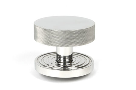 From the Anvil Polished Marine SS (316) Brompton Centre Door Knob (Beehive)