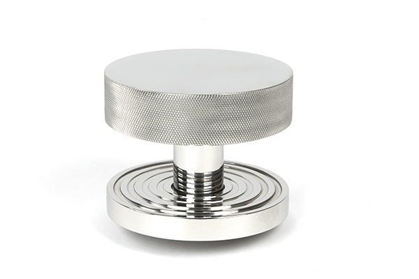 From the Anvil Polished Marine SS (316) Brompton Centre Door Knob (Beehive)