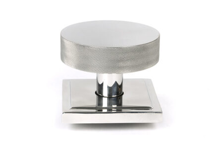 From the Anvil Polished Marine SS (316) Brompton Centre Door Knob (Square)