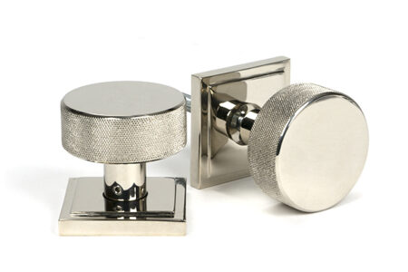 Polished Nickel Brompton Mortice/Rim Knob Set (Square) | 46785