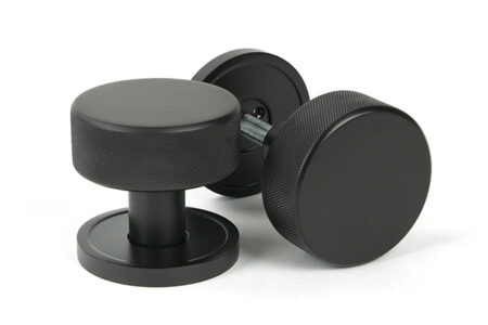 Aged Bronze Brompton Mortice/Rim Knob Set (Plain) | 46786