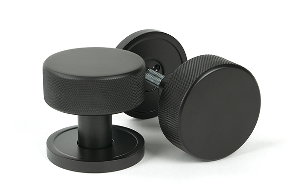 Aged Bronze Brompton Mortice/Rim Knob Set (Plain) | 46786