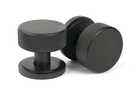 Aged Bronze Brompton Mortice/Rim Knob Set (Art Deco) | 46787
