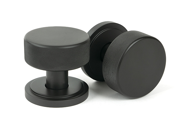 Aged Bronze Brompton Mortice/Rim Knob Set (Art Deco) | 46787