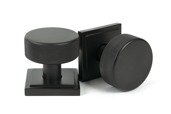 Aged Bronze Brompton Mortice/Rim Knob Set (Square) | 46789